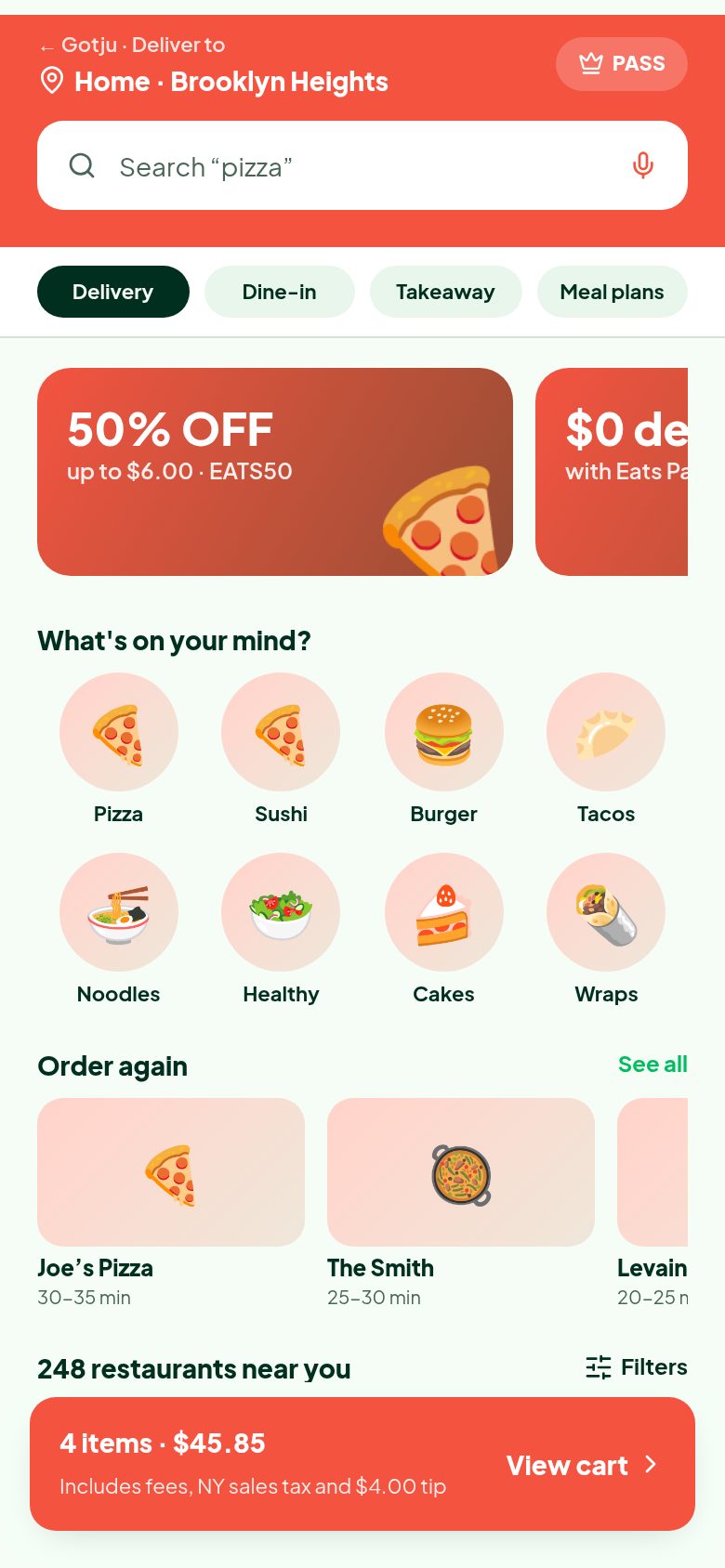 Gotju app screen